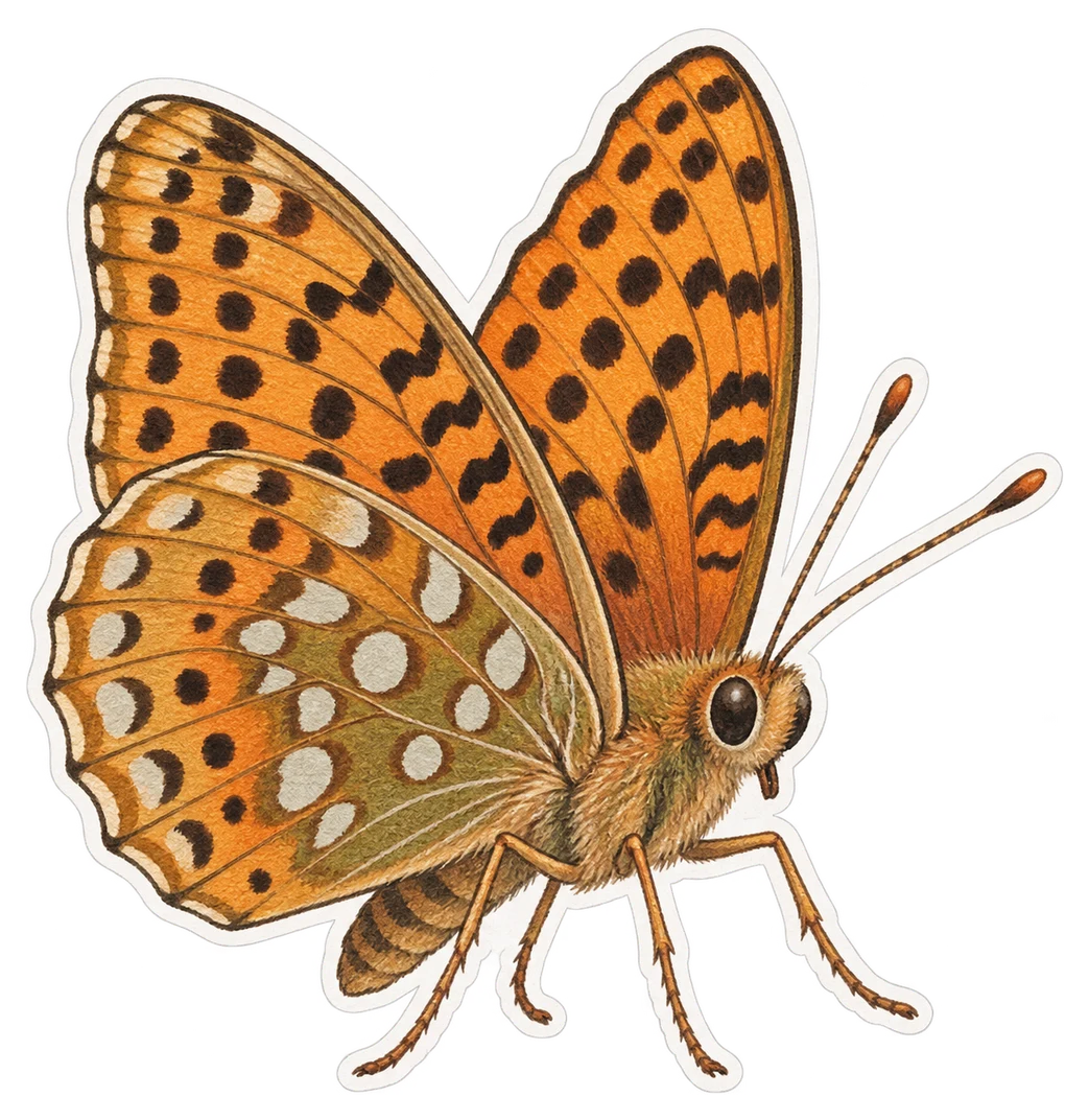 Le grand nacré (Speyeria aglaja)