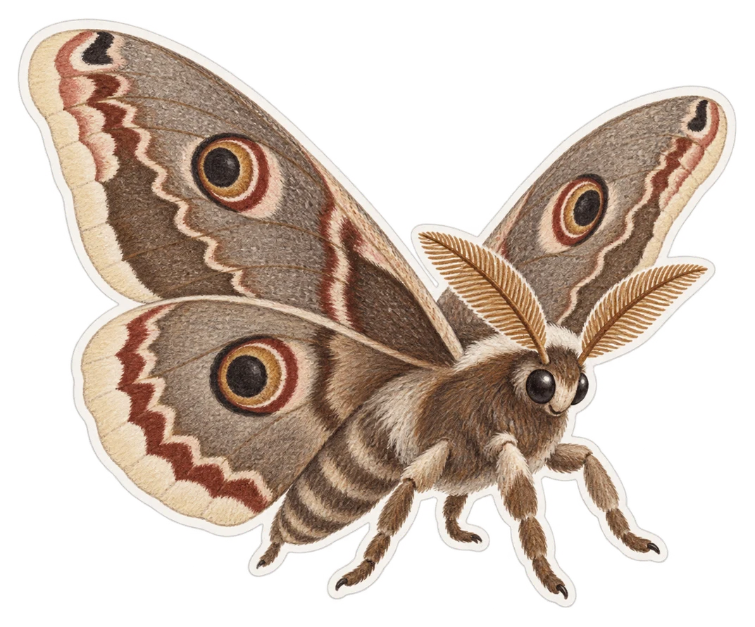 Le grand paon de nuit (Saturnia pyri)
