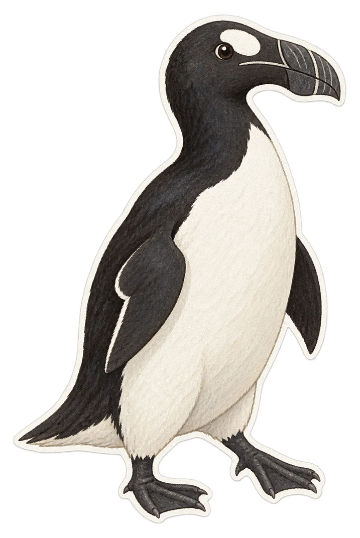Le grand pingouin (Pinguinus impennis)
