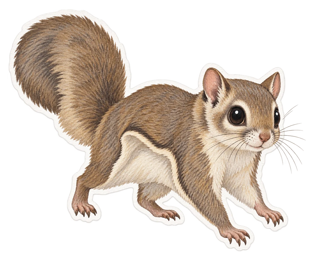 Le grand polatouche (Glaucomys sabrinus)