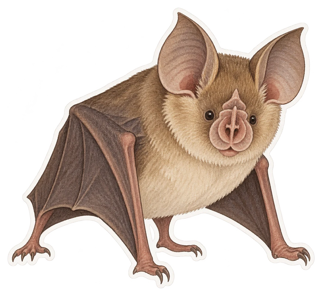 Le grand rhinolophe (Rhinolophus ferrumequinum)