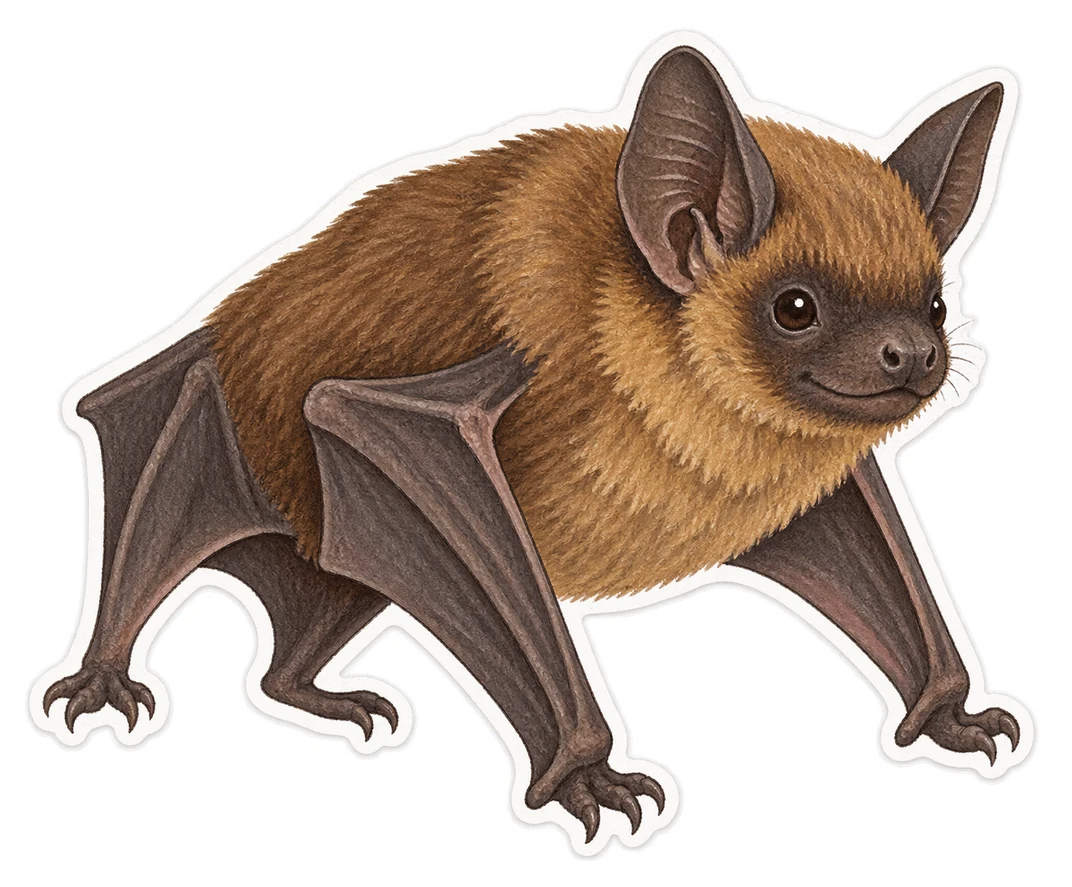 La grande chauve-souris brune guadeloupéenne (Eptesicus guadeloupensis)