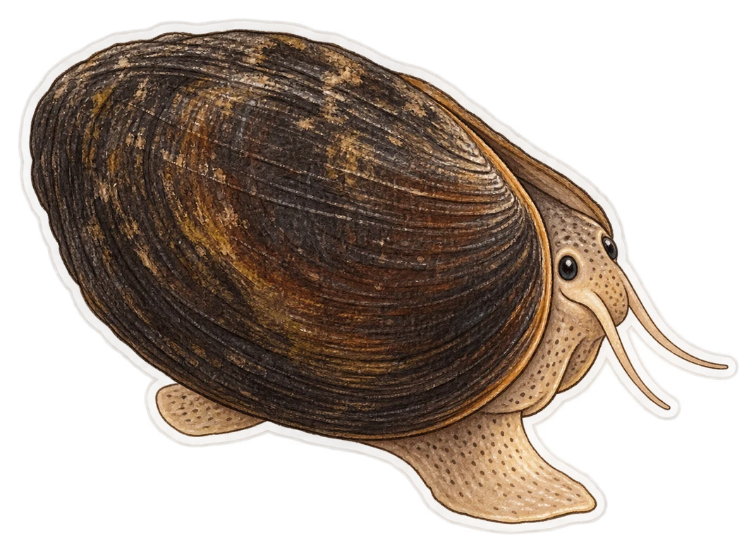 La grande mulette (Margaritifera auricularia)