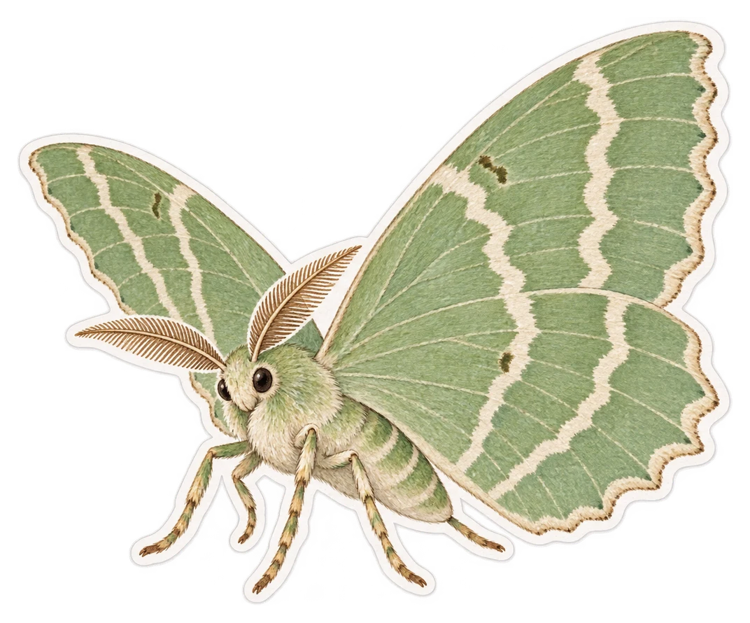 La grande naïade (Geometra papilionaria)