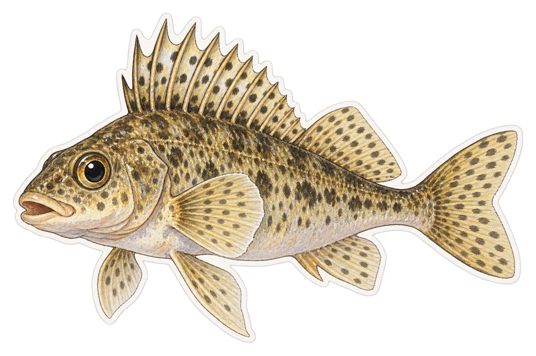 La grémille (Gymnocephalus cernua)