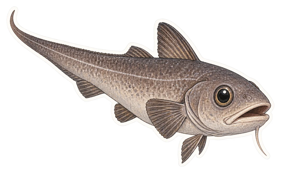 Le grenadier de roche (Coryphaenoides rupestris)
