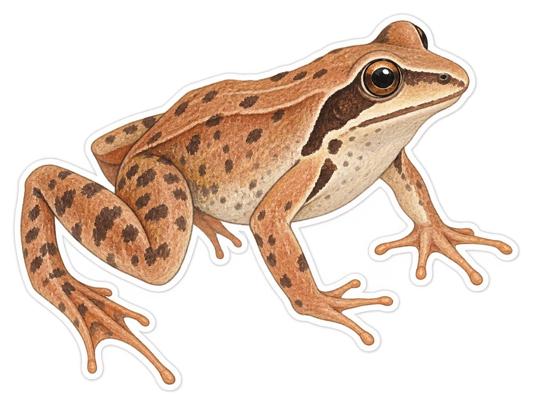 La grenouille agile (Rana dalmatina)