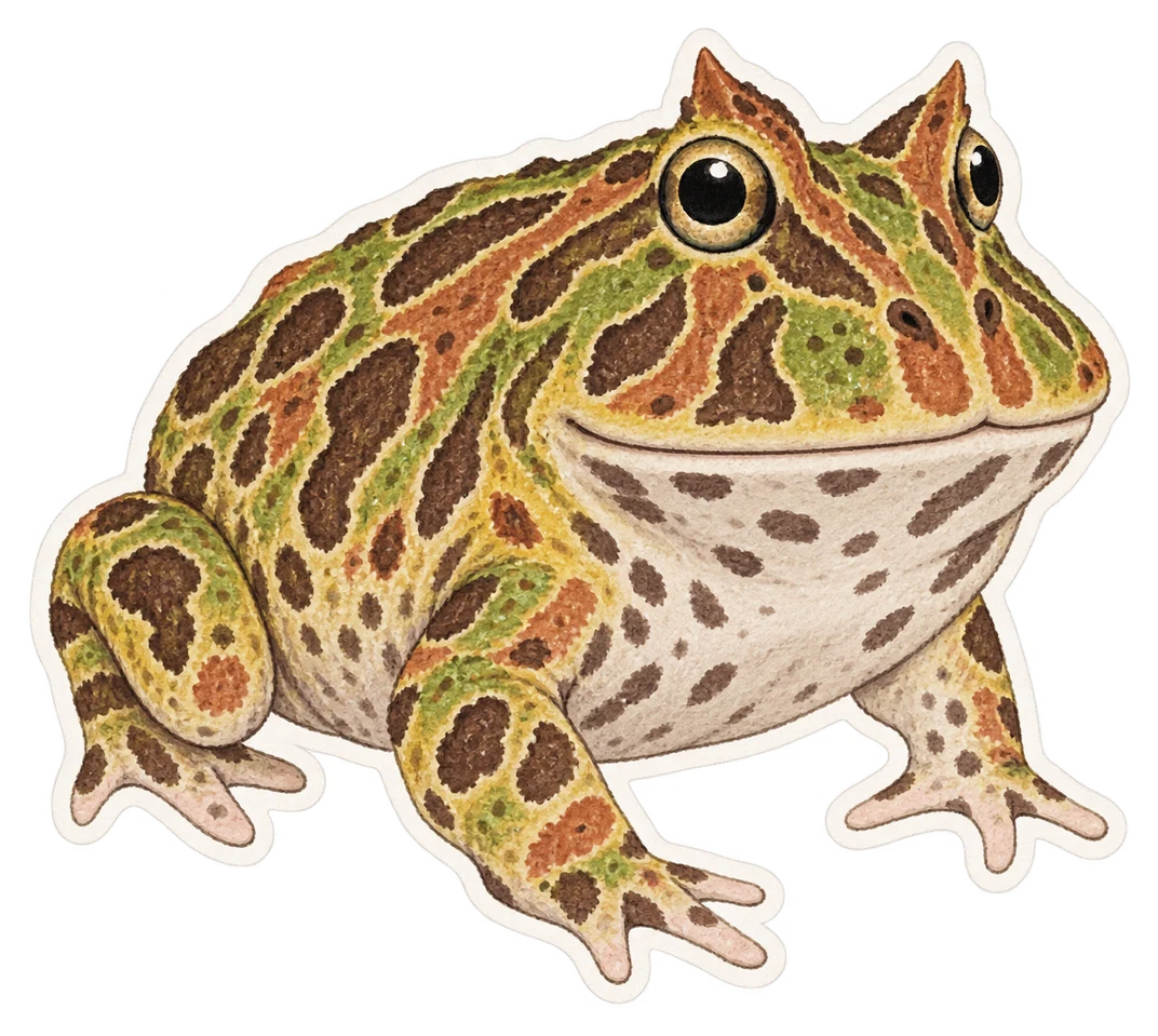 La grenouille cornue de Cranwell (Ceratophrys cranwelli)