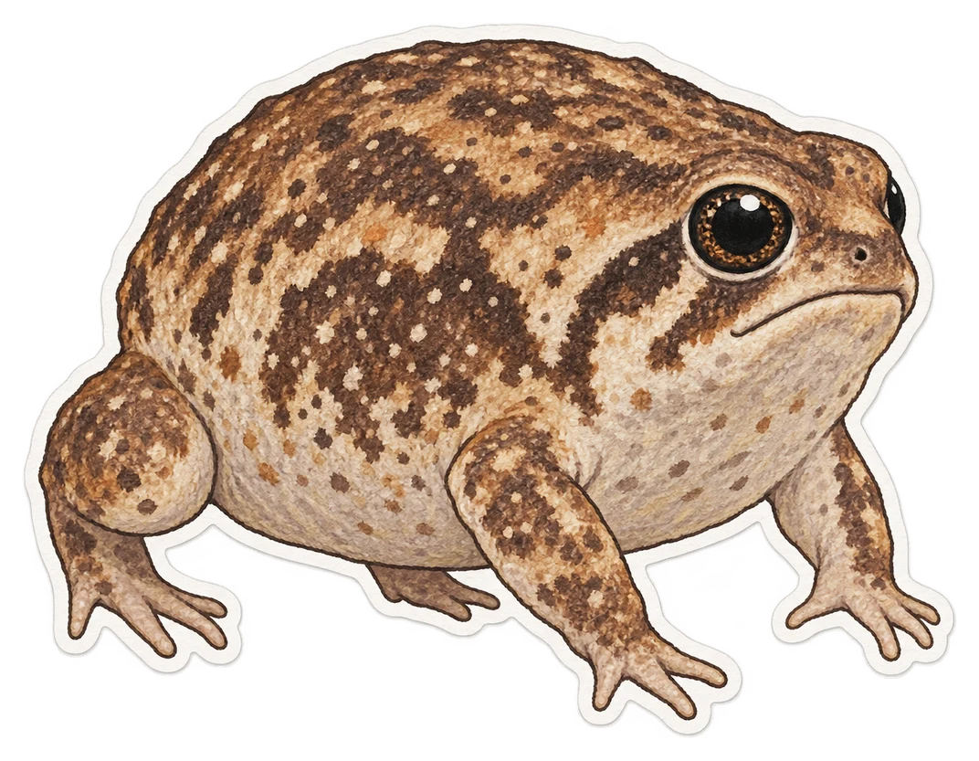La grenouille de pluie du désert (Breviceps macrops)