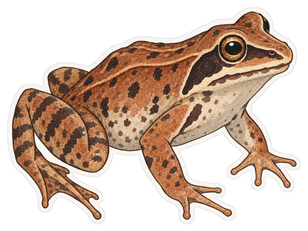 La grenouille des bois (Lithobates sylvaticus)