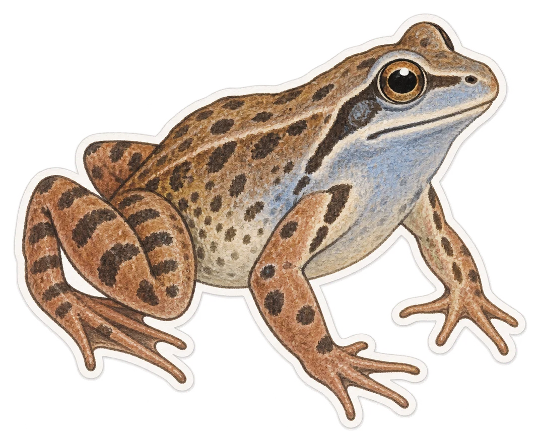 La grenouille des champs (Rana arvalis)