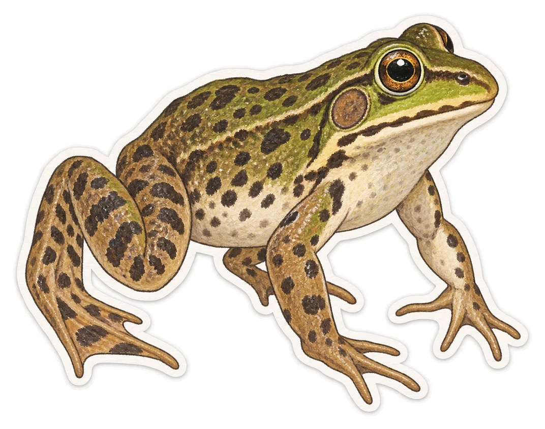 La grenouille des marais (Lithobates palustris)