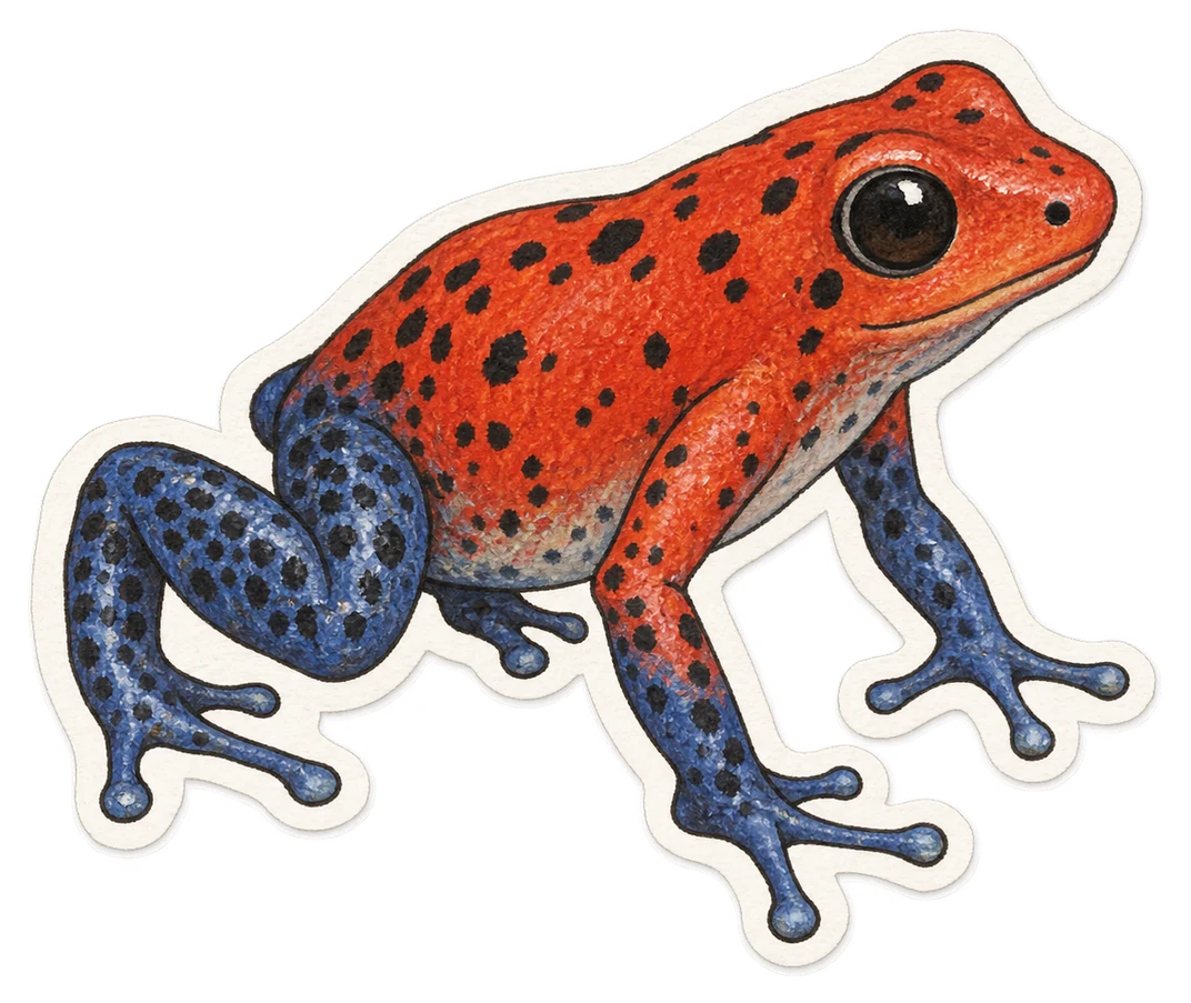 La grenouille fraise (Oophaga pumilio)
