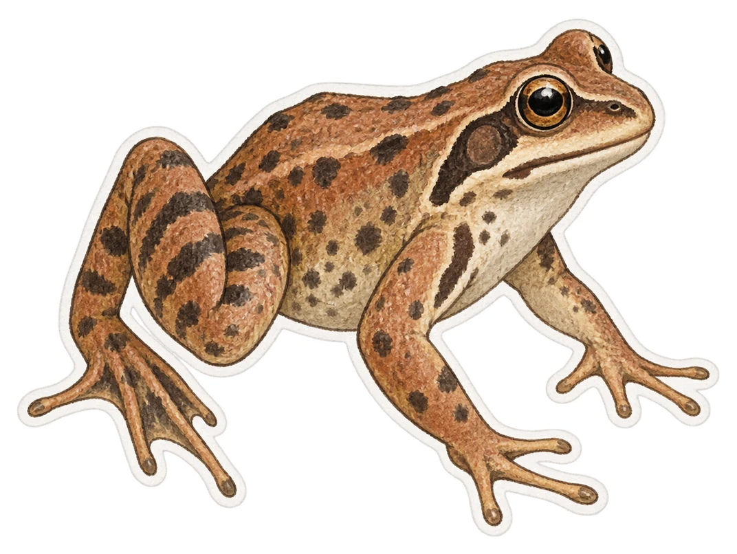 La grenouille rousse (Rana temporaria)