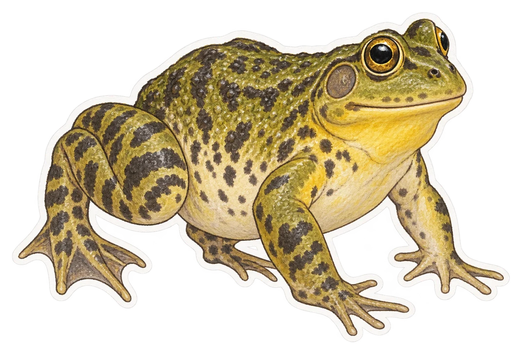 La grenouille-taureau indienne (Hoplobatrachus tigerinus)