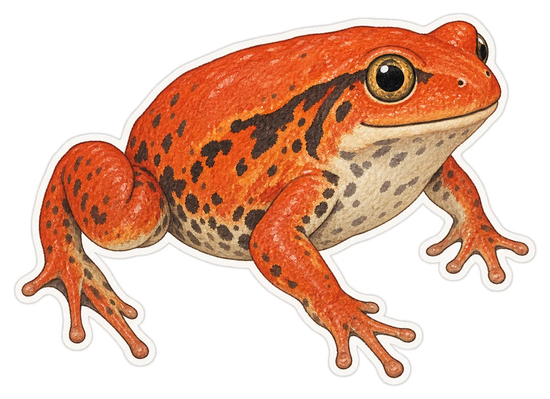 La grenouille tomate (Dyscophus antongilii)