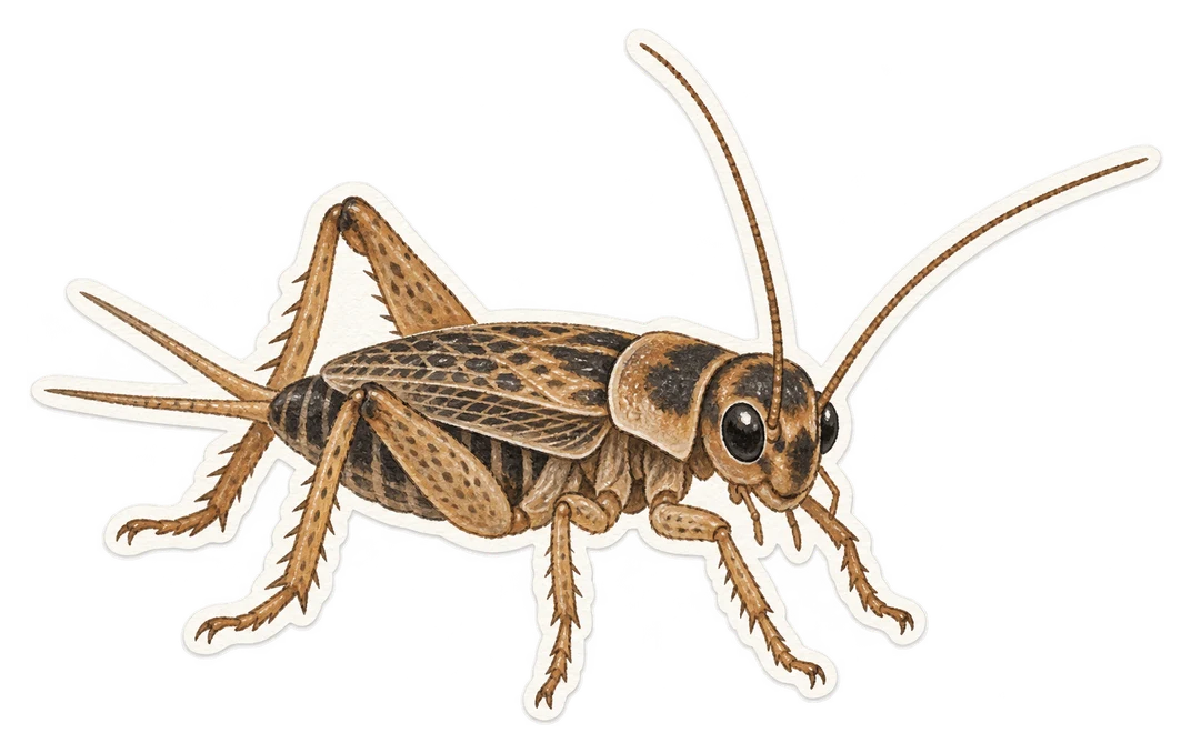 Le grillon des bois (Nemobius sylvestris)