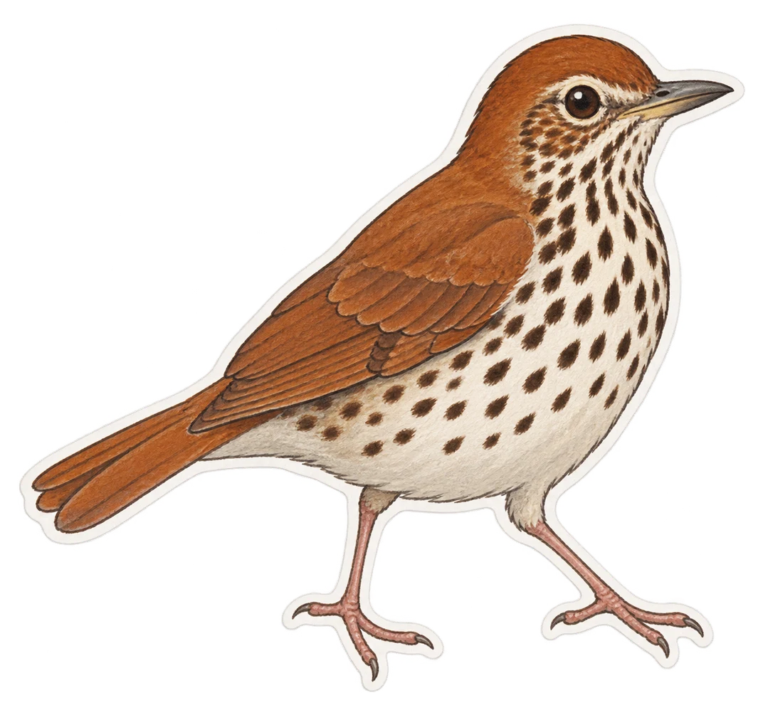 La grive des bois (Hylocichla mustelina)