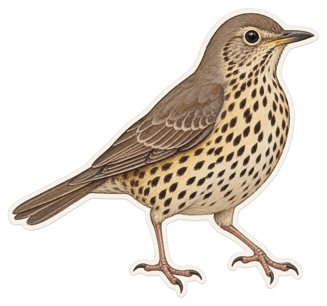 La grive draine (Turdus viscivorus)