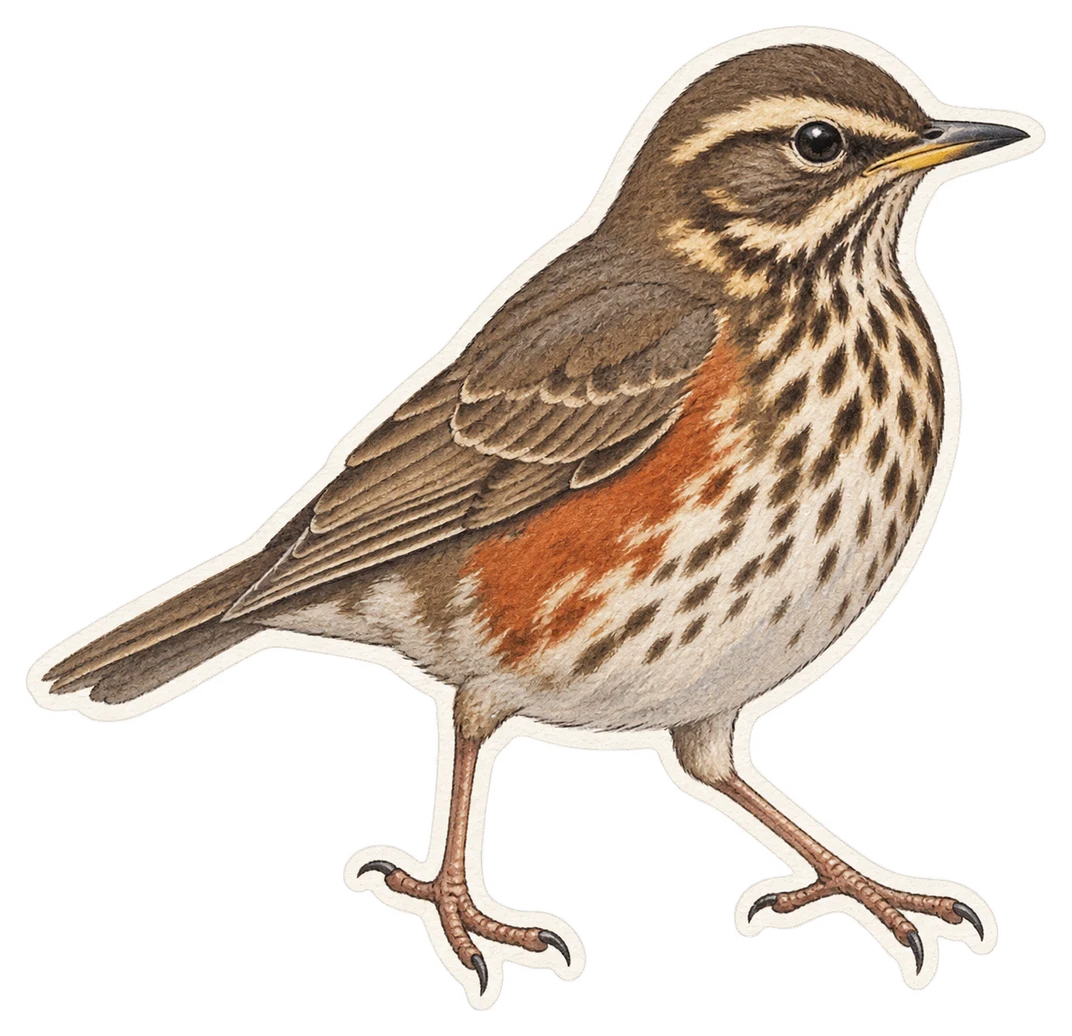 La grive mauvis (Turdus iliacus)