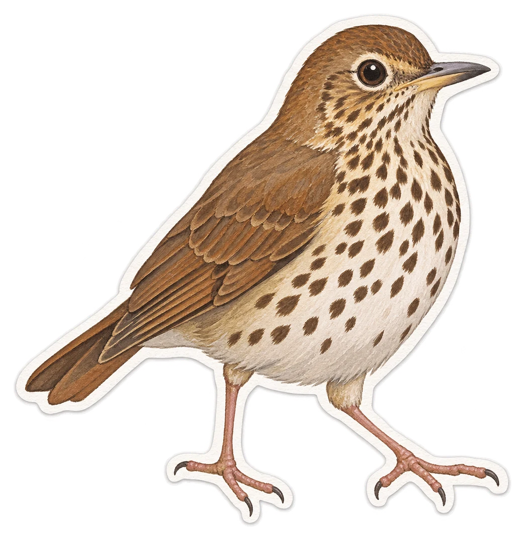 La grive solitaire (Catharus guttatus)