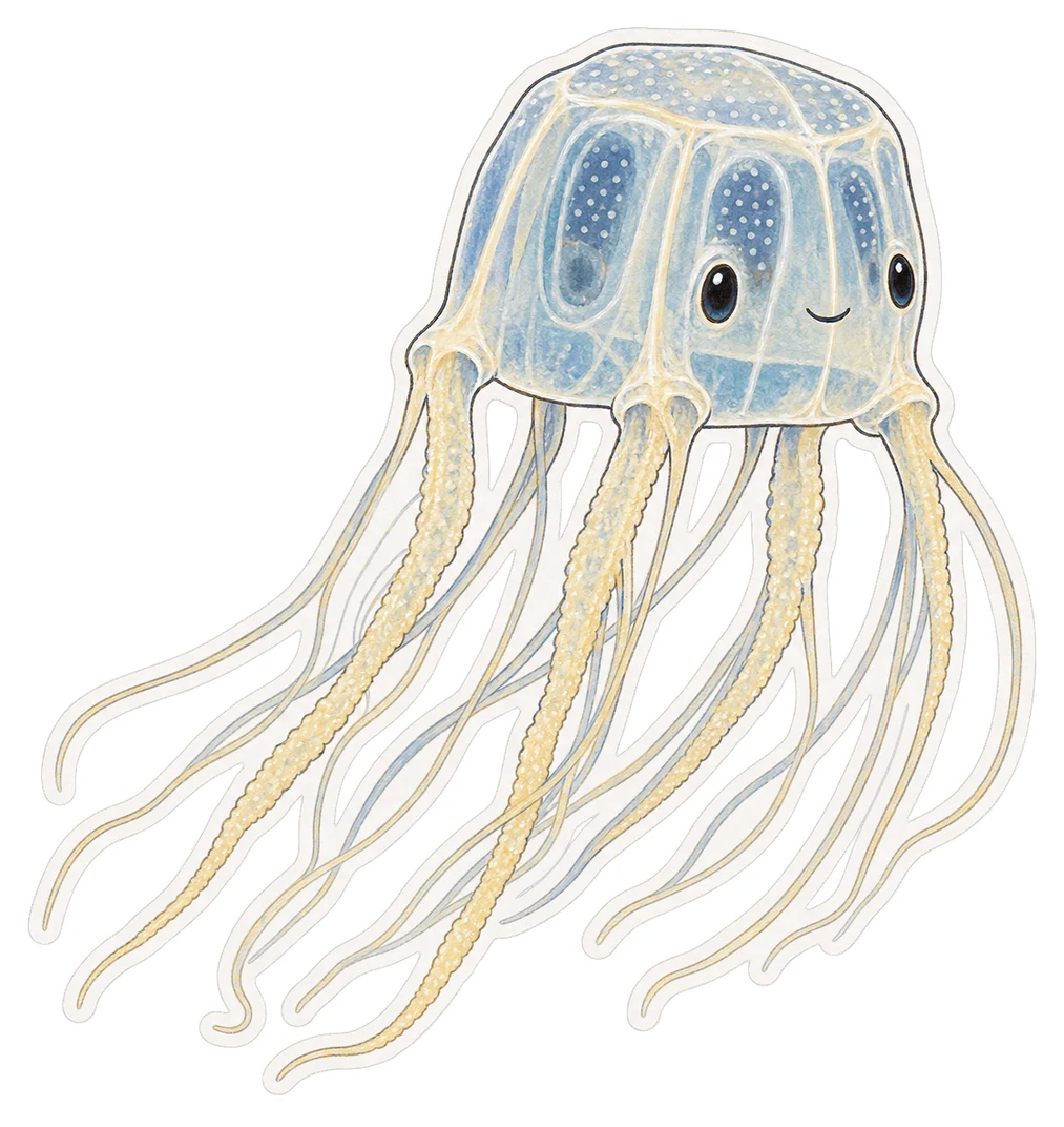 La guêpe de mer (Chironex fleckeri)