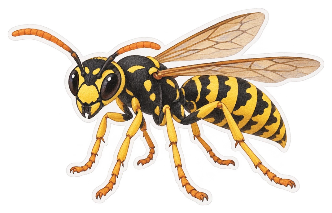 La guêpe des jardins (Polistes dominula)