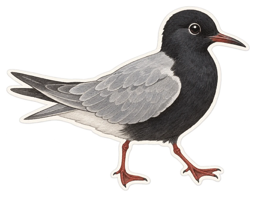 La guifette noire (Chlidonias niger)
