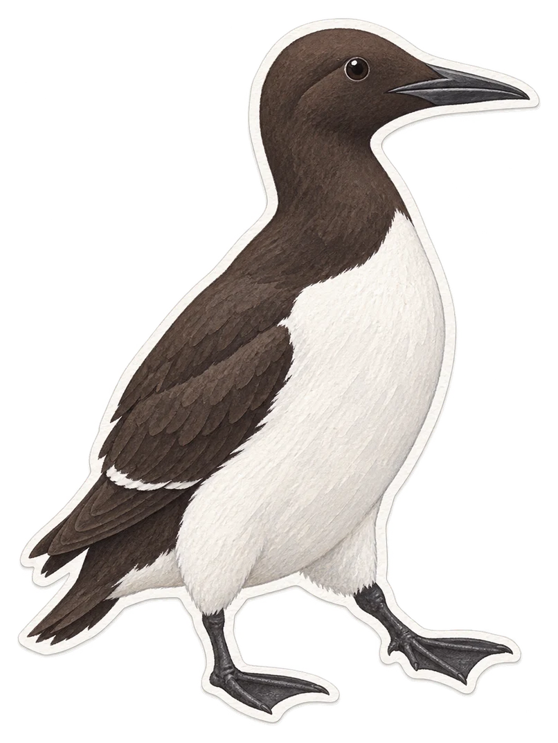 Le guillemot de Troïl (Uria aalge)