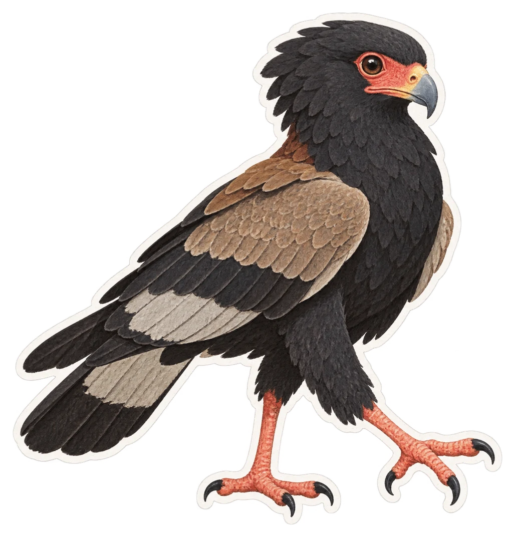 Le gymnogène d'Afrique (Polyboroides typus)