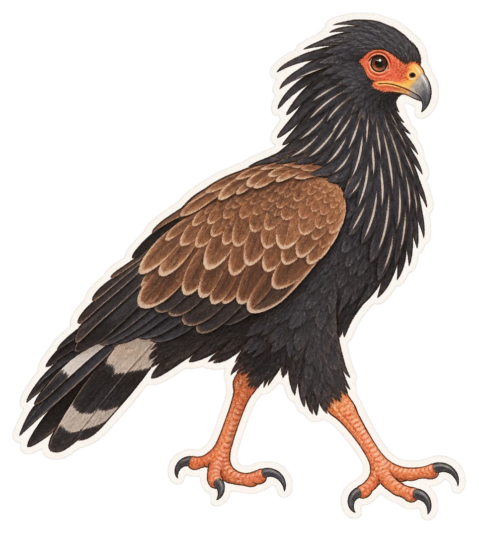 Le gymnogène de Madagascar (Polyboroides radiatus)