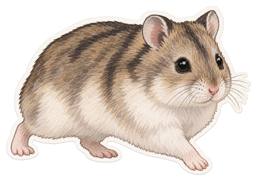 Le hamster de Campbell (Phodopus campbelli)