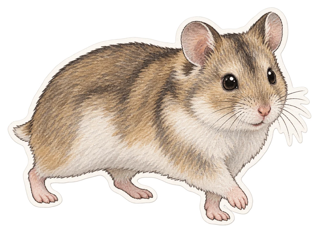 Le hamster de Chine (Cricetulus griseus)