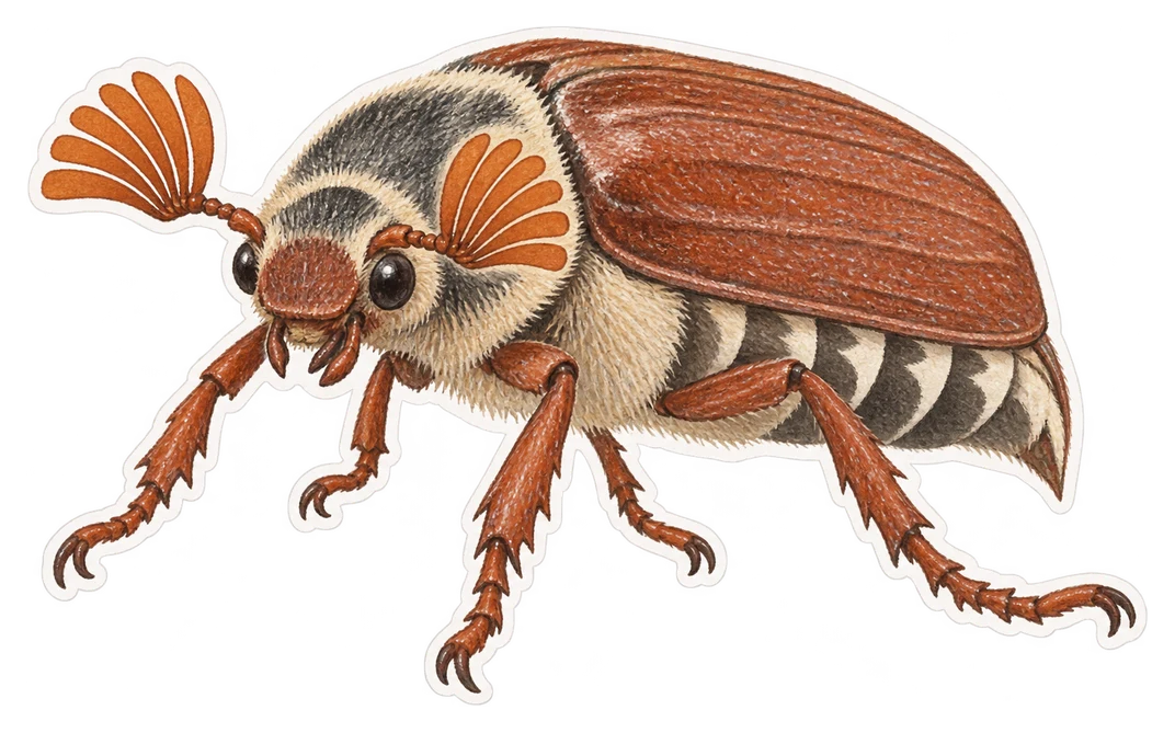 Le hanneton commun (Melolontha melolontha)
