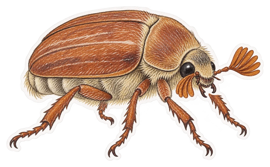 Le hanneton de la Saint-Jean (Amphimallon solstitiale)