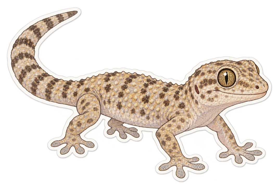L'hémidactyle verruqueux (Hemidactylus turcicus)