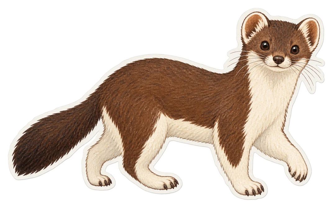 L'hermine haïda (Mustela haidarum)