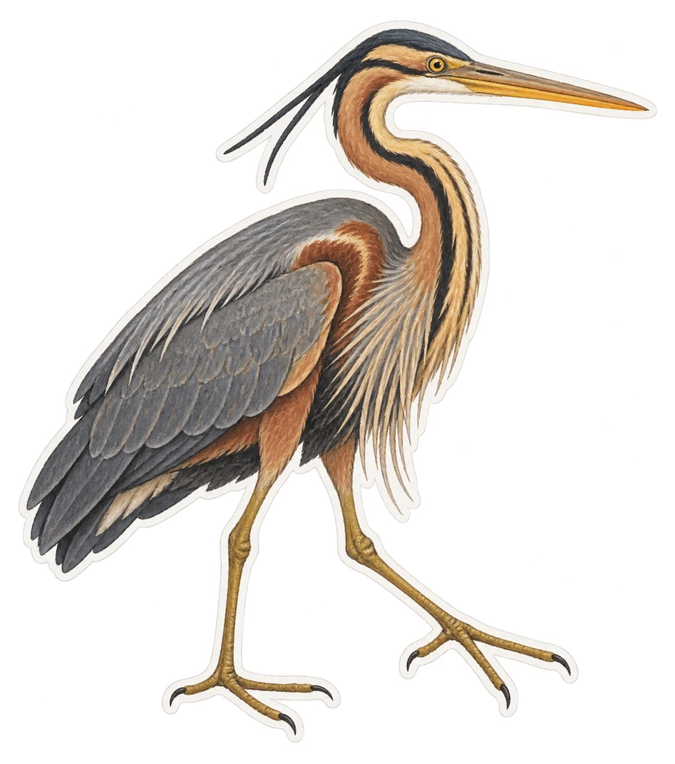 Le héron impérial (Ardea insignis)