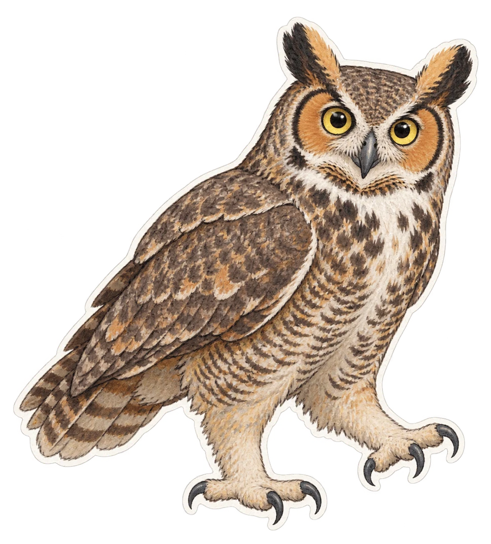 Le grand-duc d’Amérique (Bubo virginianus)