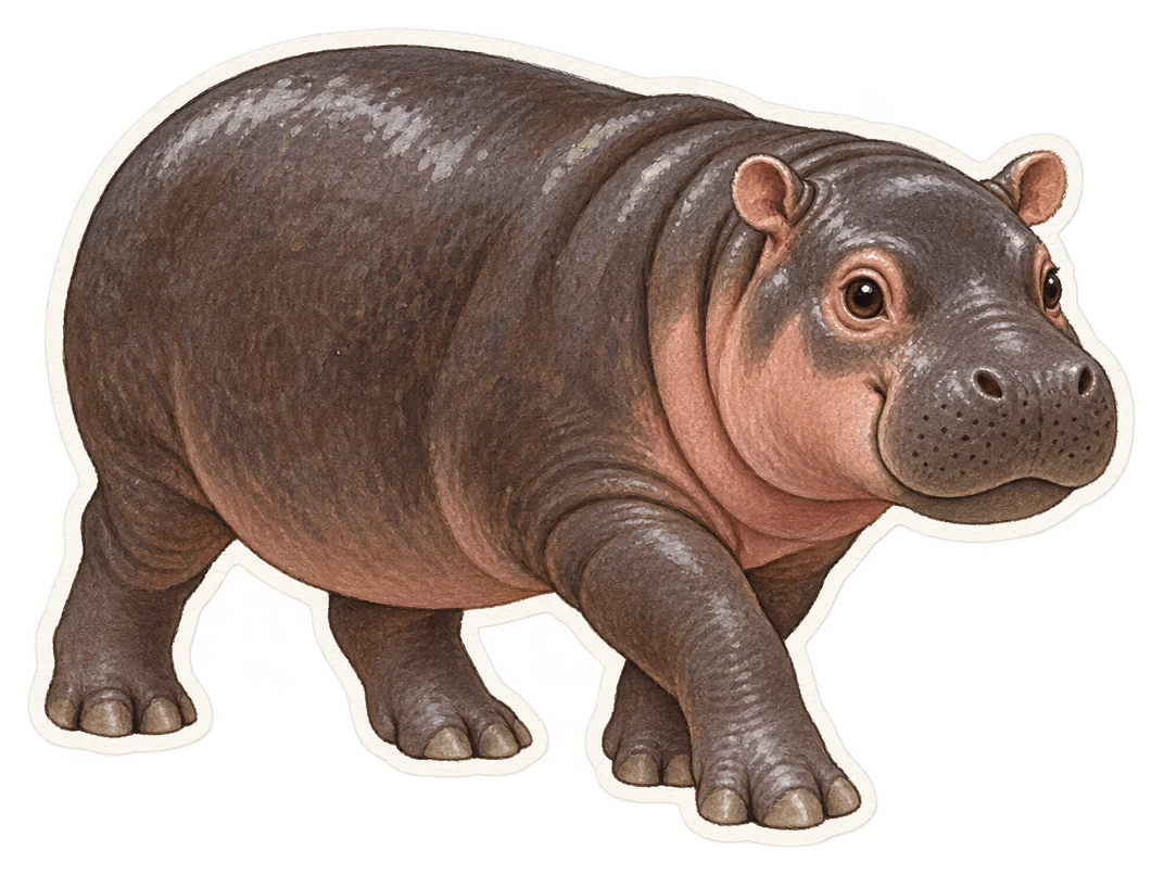L’hippopotame nain (Choeropsis liberiensis)
