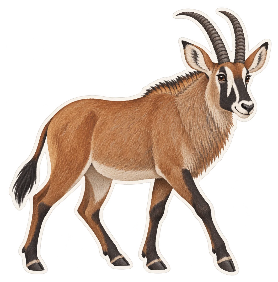 L’hippotrague rouan (Hippotragus equinus)