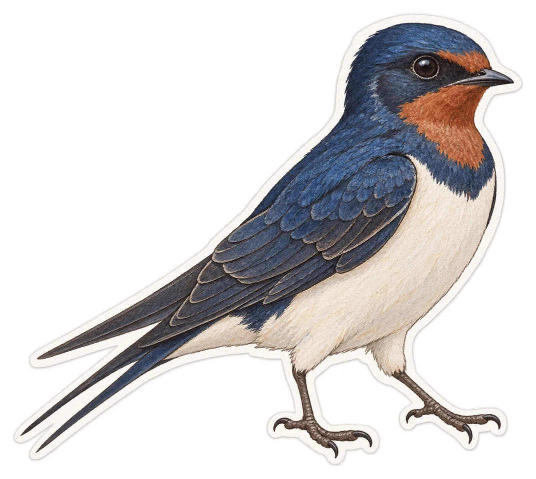 L'hirondelle bleue (Hirundo atrocaerulea)