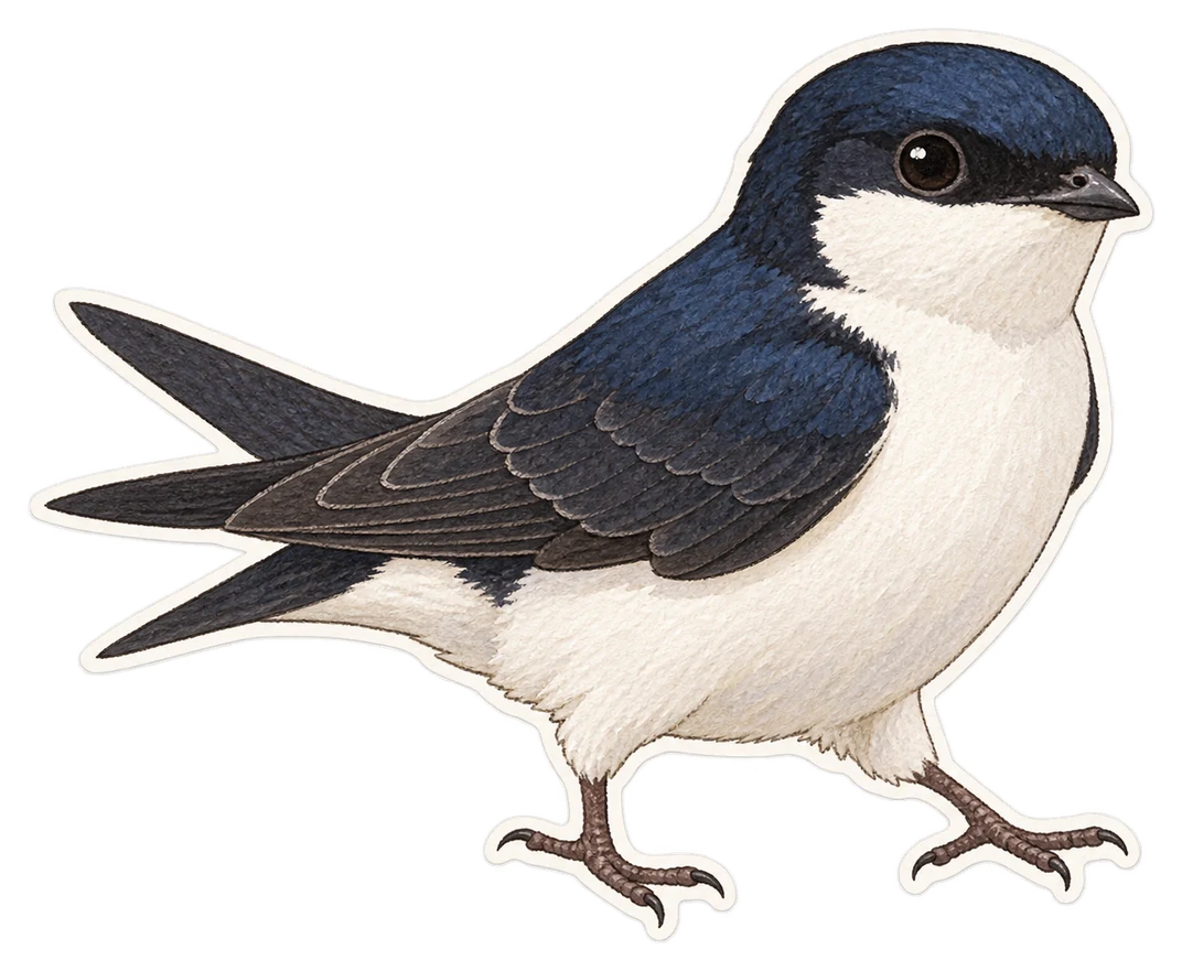 L'hirondelle de fenêtre (Delichon urbicum)