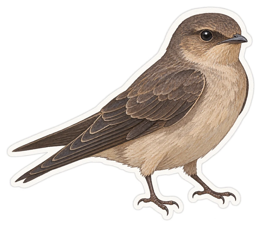 L'hirondelle de rochers (Ptyonoprogne rupestris)