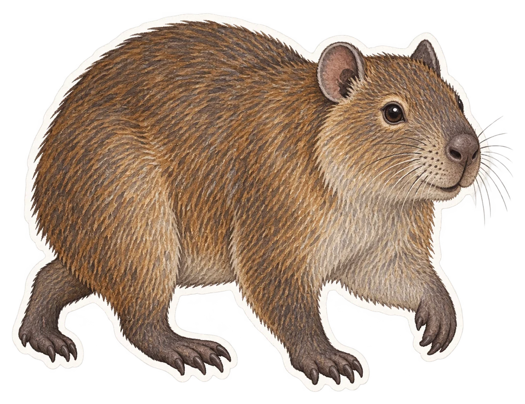 Le hutia de Desmarest (Capromys pilorides)