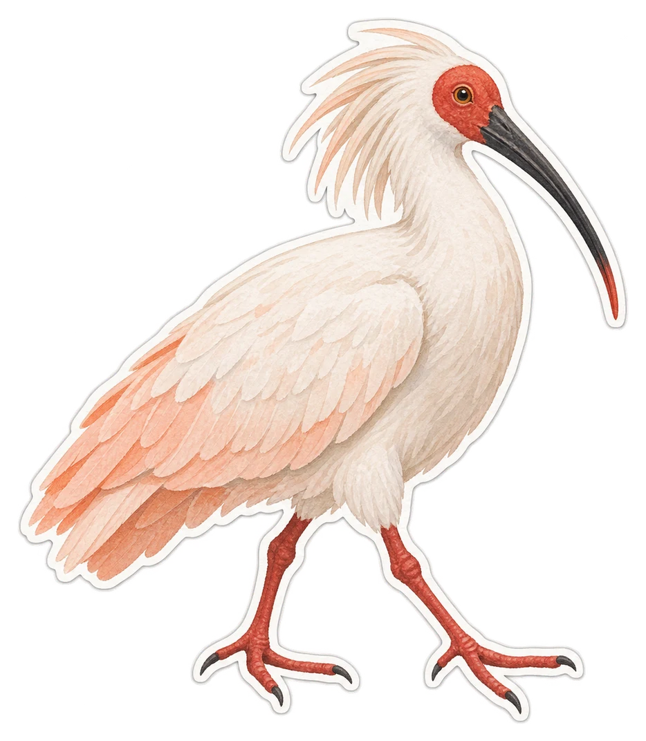 L'ibis nippon (Nipponia nippon)