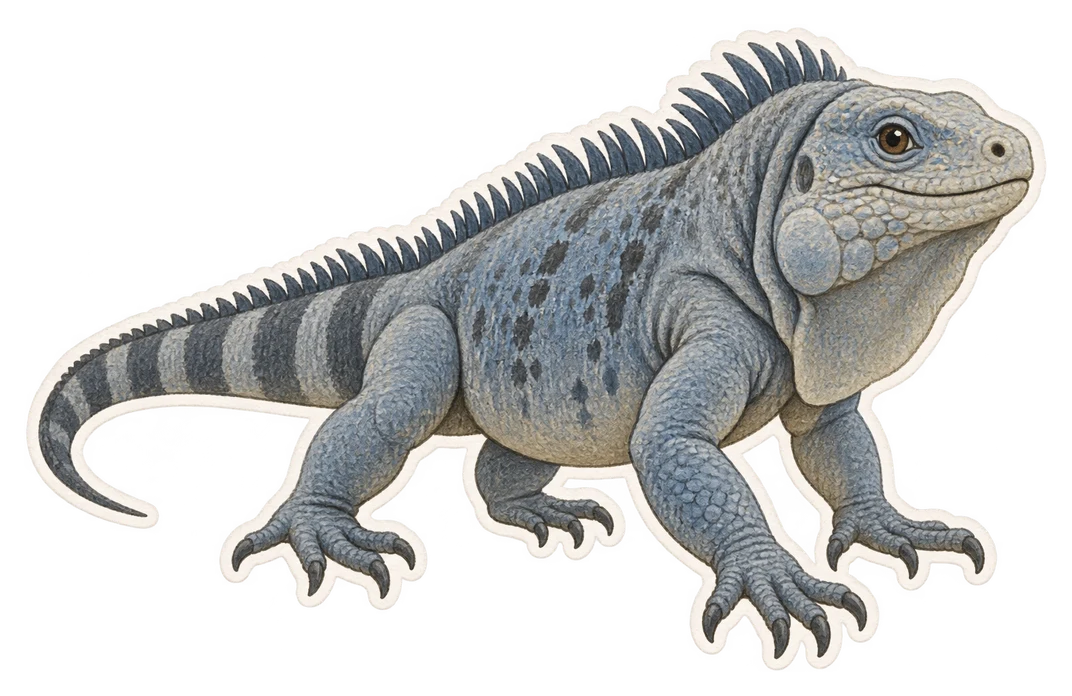 L'iguane bleu (Cyclura lewisi)
