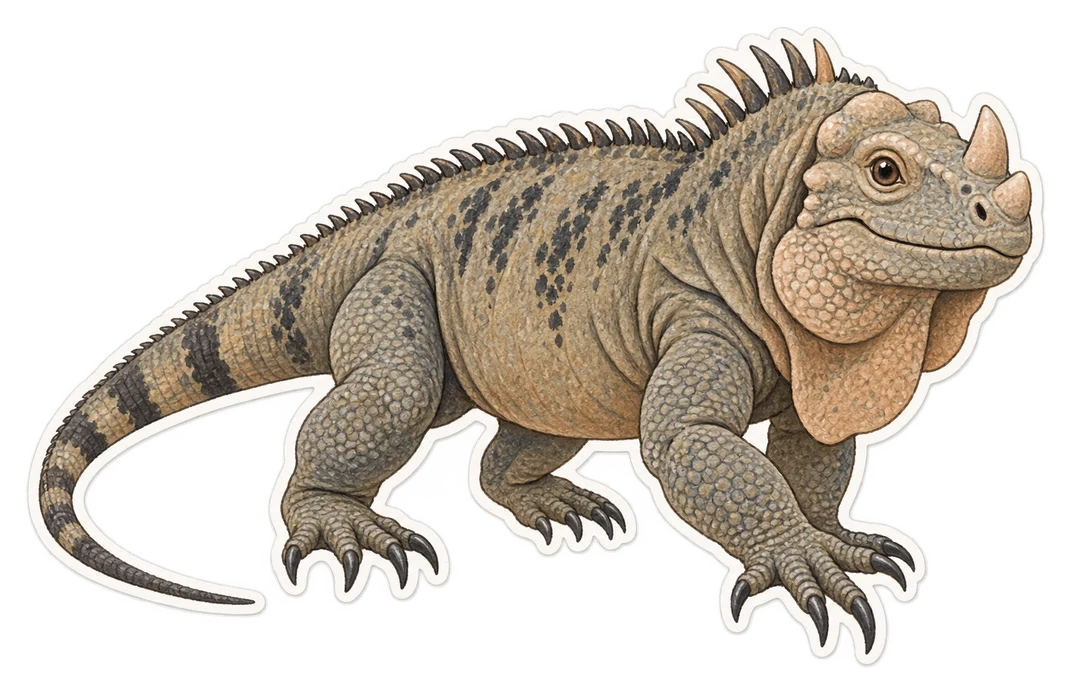 L'iguane rhinocéros (Cyclura cornuta)