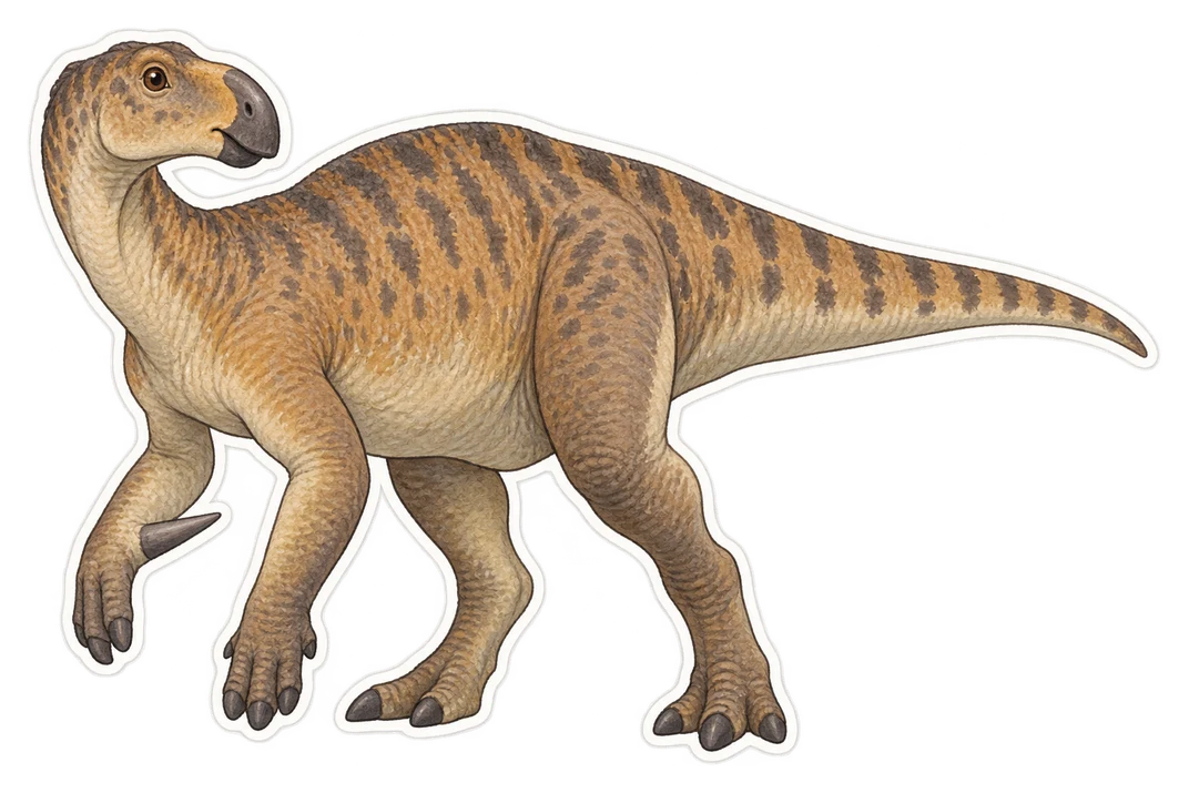 L'iguanodon (Iguanodon bernissartensis)