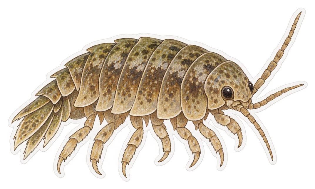 L'isopode maritime (Idotea balthica)